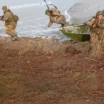 Russian Soldier Face-Plants During Training of Small Craft Landings