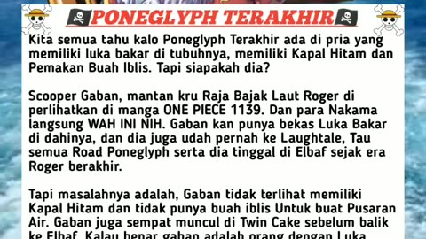 Poneglyph terakhir