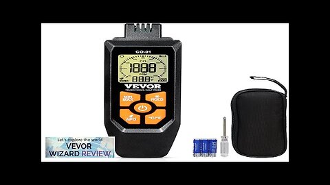 VEVOR Carbon Monoxide Detectors 0-1000PPM CO Detector with Audible & Visual Alarm Review