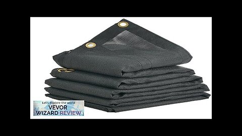 VEVOR Dump Truck Mesh Tarp 6.5x18 ft PVC Coated Black Heavy Duty Review