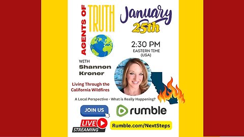 Agents of Truth Global Jan 25 - Shannon Kroner - California Wildfires