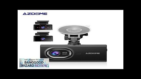 AZDOME M560 1080P 3 Lens 4 Inch Car DVR Dash Cam HD Review