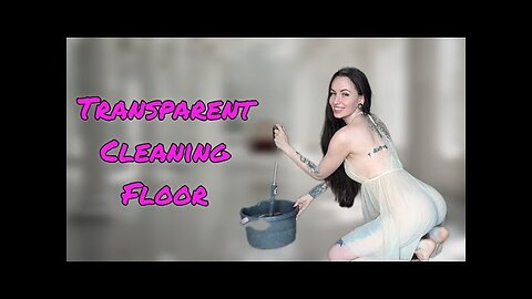 4K Transparent Cleaning white floor 🫧 || see through cleaning everything 🧹