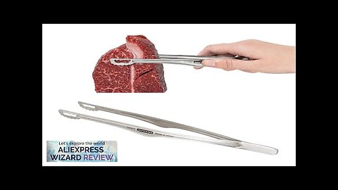 Camping BBQ Clip Stainless Steel Kitchen Beef Food Tongs Ultralight Heat-Resistant Reusable Review