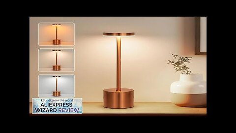 LED Table Lamp Touch Sensor Rechargeable Desktop Night Light Wireless Reading Lamp Review