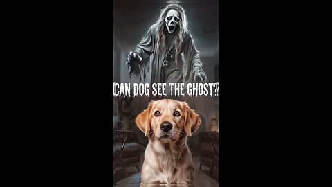 Can Dog See the Ghost? #Dog