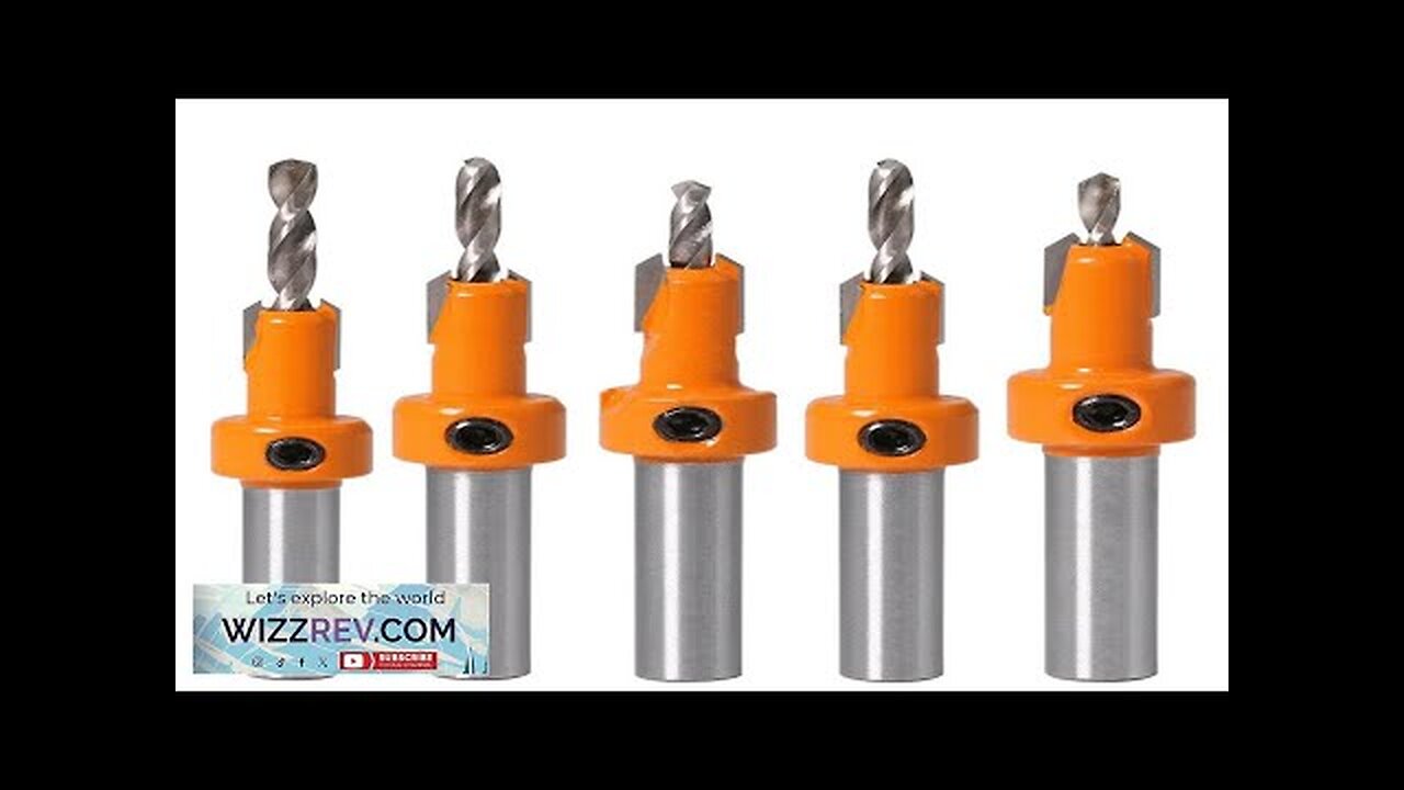 Drillpro 5Pcs Carbide Tip 8mm Shank HSS Woodworking Countersink Router Bit Set Review