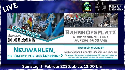 Livestream Göttingen - 01.02.2025 um 13 Uhr