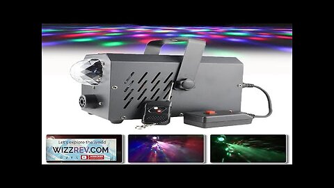 New 3x3w RGB Magic Ball Combined 700w Fog Jet Machine Romate Control Review