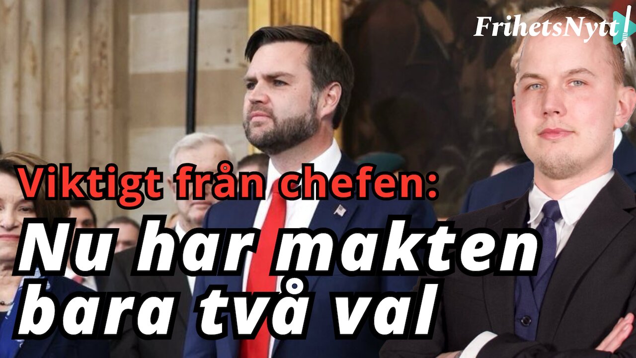 Viktigt från chefen: JD Vance ger makten bara två val