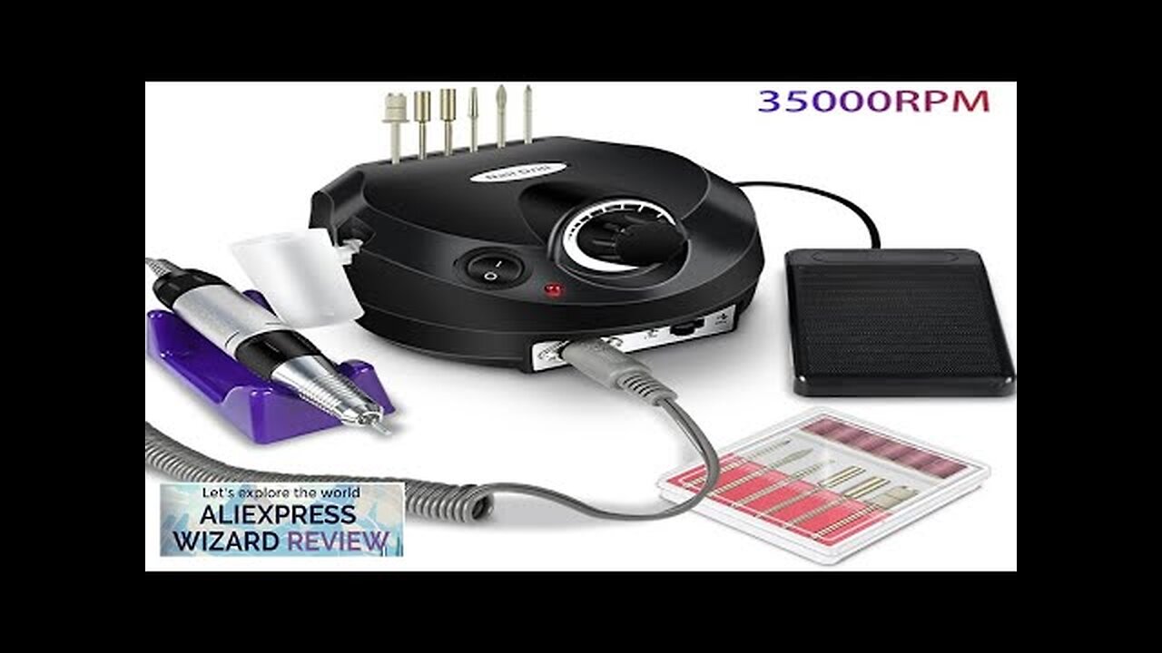 35000RPM Electric Nail Drill Professional Manicure Machine Nail Sander Set Nail Drill Review