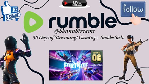 LIVE NOW. FORTNITE STREAM - 30 Days of Streaming! Day 6 ! 420 FRIENDLY