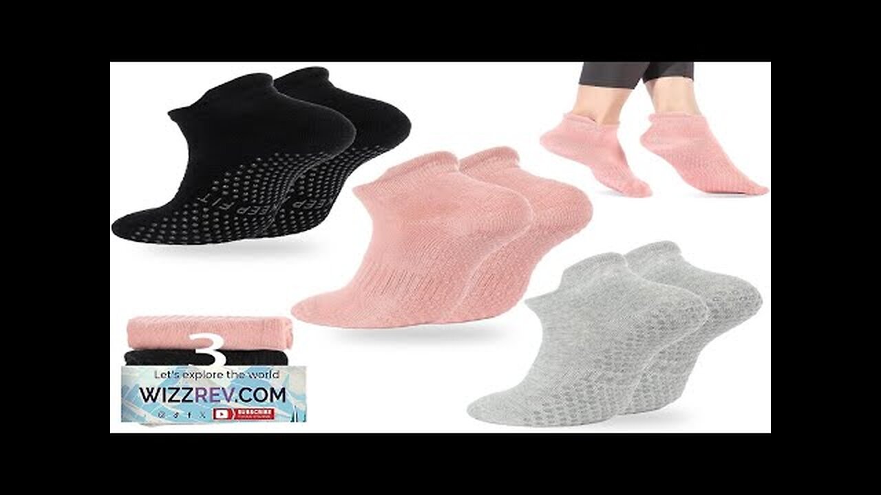 Grip Yoga Pilates Socks Non Slip Barre Athletic Socks with Grips Review