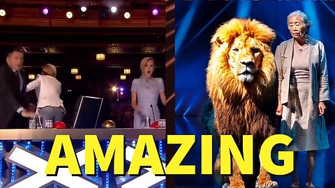 American Got Talent: Old Man Morphs into Lion & Woman into Wolf.