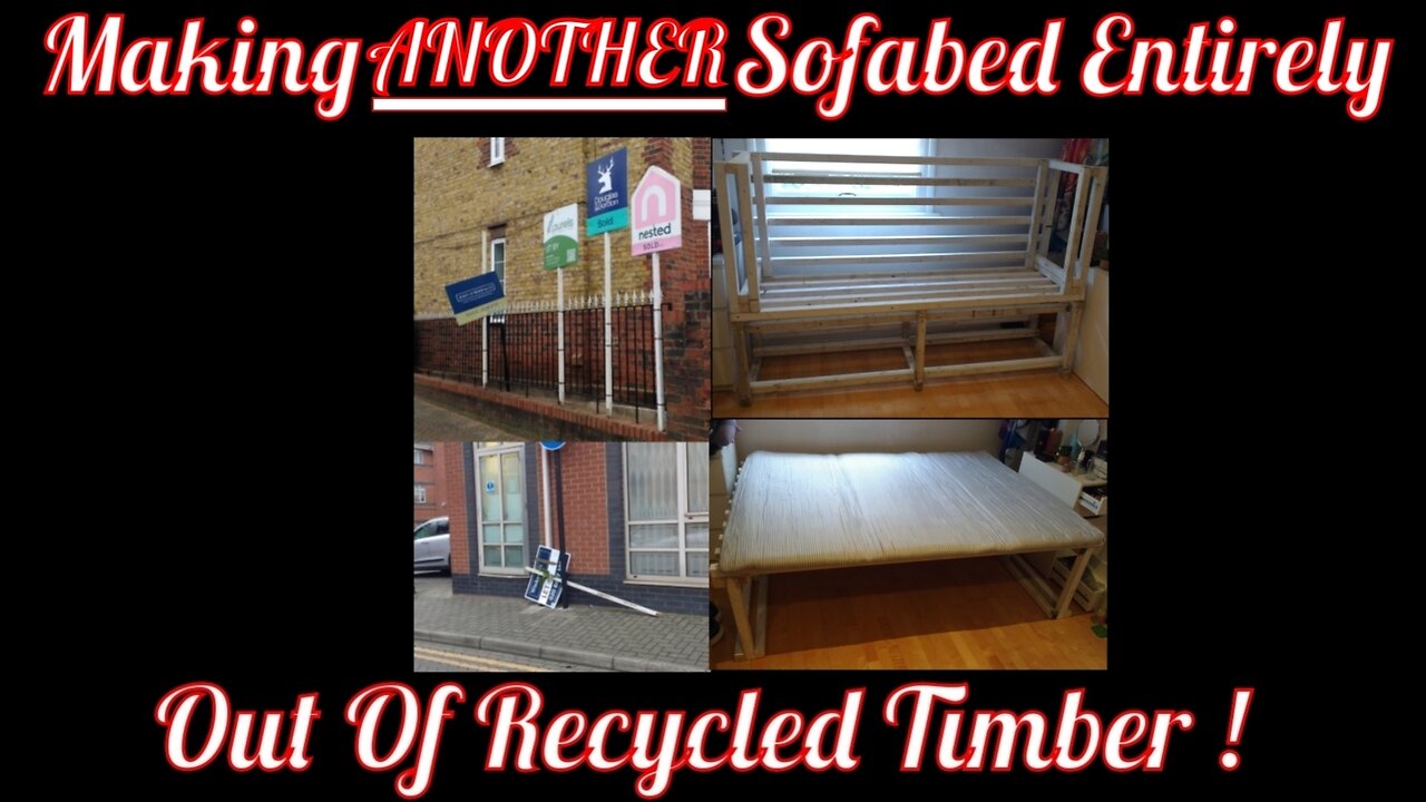 Making ANOTHER Sofabed Entirely Out Of Recycled Timber !