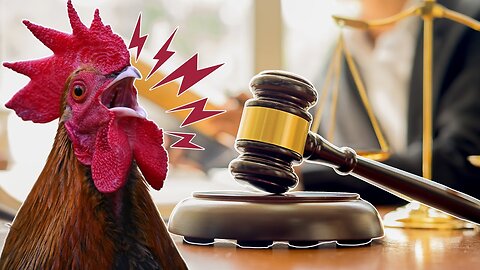 The rooster crows too loudly and ends up in court