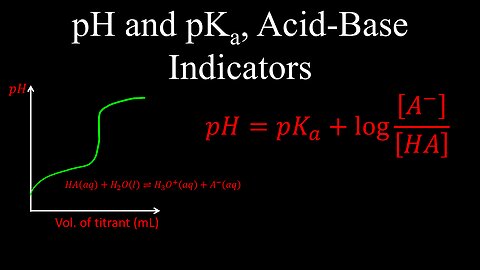 pH and pKa, Buffers from Acids and Bases, Indicators - Chemistry