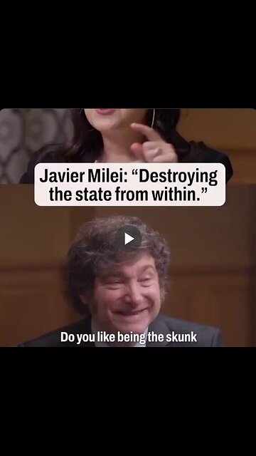 “I love destroying the state from within.” — Javier Milei