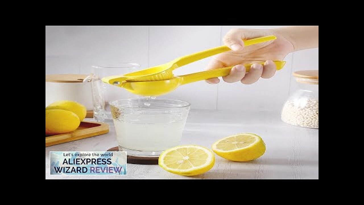 Home Manual Lemon Squeezer Aluminum Alloy Hand Pressed Orange Fruit Juicer Portable Review