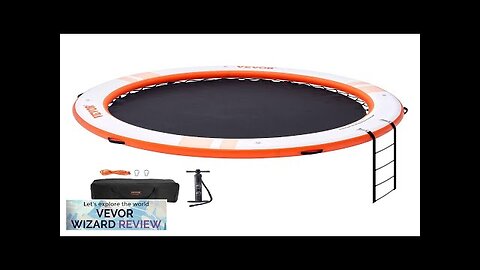 VEVOR Inflatable Floating Dock ø8FT Inflatable Dock Platform with ø5FT Trampoline Mesh Review