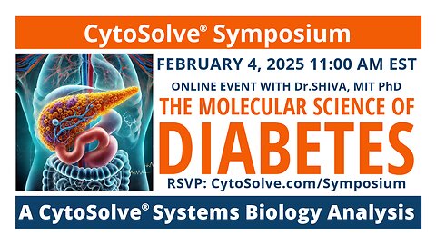 Watch CytoSolve® Symposium on The Molecular Science of Diabetes