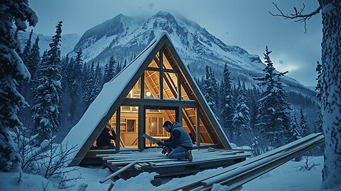Man Builds Wood Cabin in the ALASKAN Wilderness by norsetoalaska