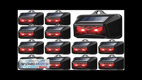 12 Pack Solar Control Light Nocturnal Animal Repeller Outdoor Animal Deterrent Devices Review