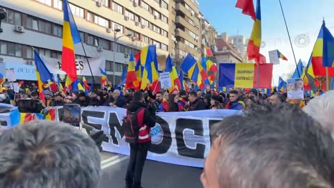 Protest contra anulării alegerilor prezidențiale din 2024 (Global News România; 12.01.2025)1