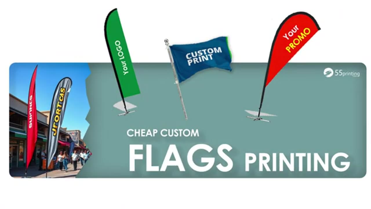 Custom Flags That CRUSH Your Marketing Game - 55printing.com Reveals Game-Changing Solution