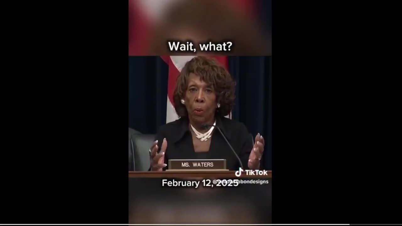 Maxine Waters "We don't know what they have on us"