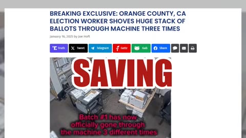 Fact Check: Video Does NOT Show California Election Worker Fraudulently Scanning Ballots Three Times