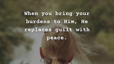 Carrying guilt? Let it go.