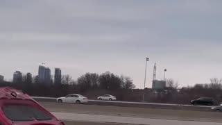 Man Spotted Driving with his Windshield Blocked!