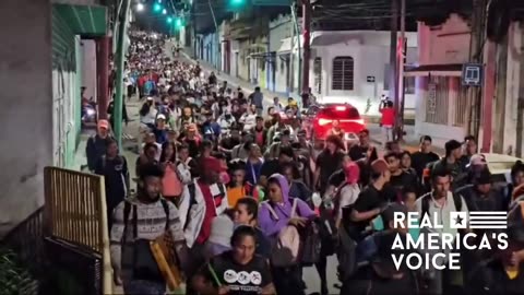 MASSIVE caravan of migrants is making its way to the American border within