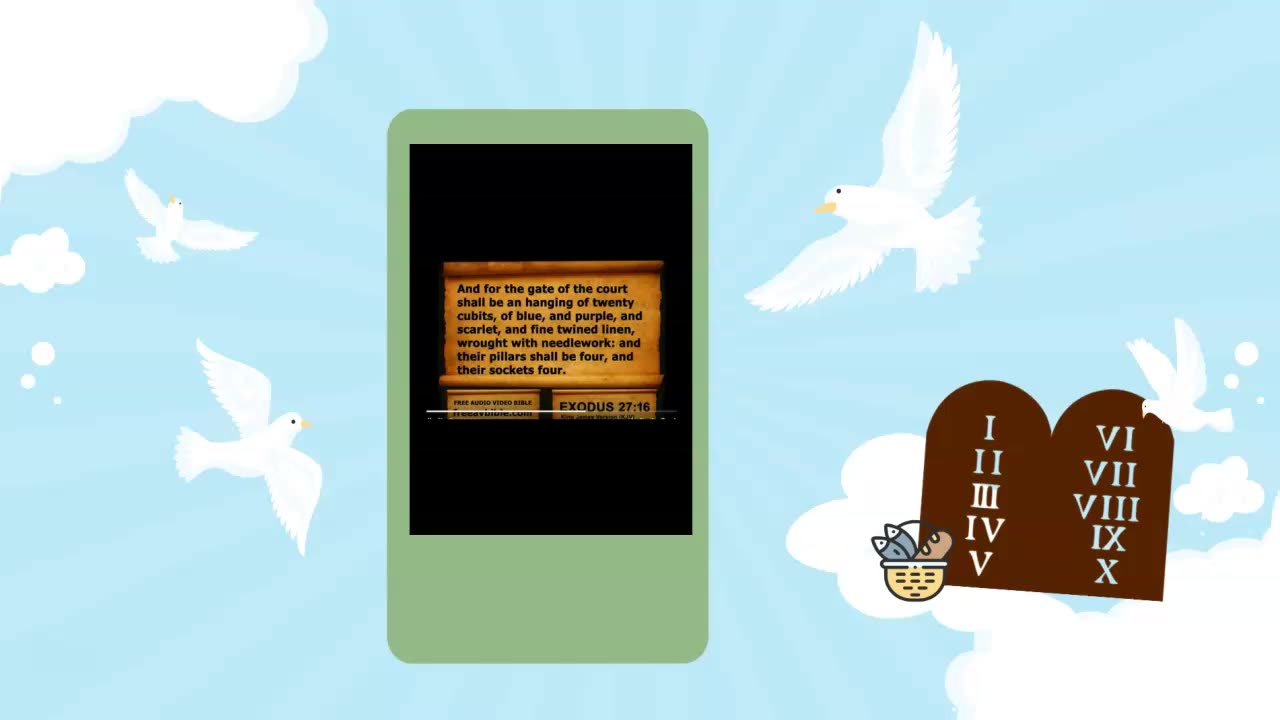Audio Bible with KJV text Exodus Chapter 27