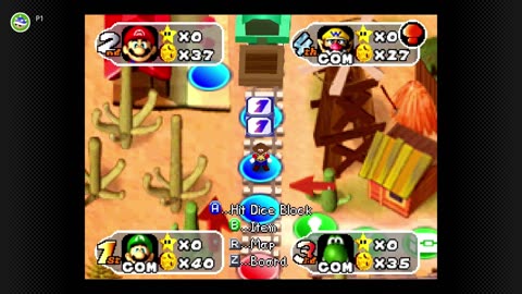 #MarioParty2 Western Land Hard AI 35 Turn Game Part Two