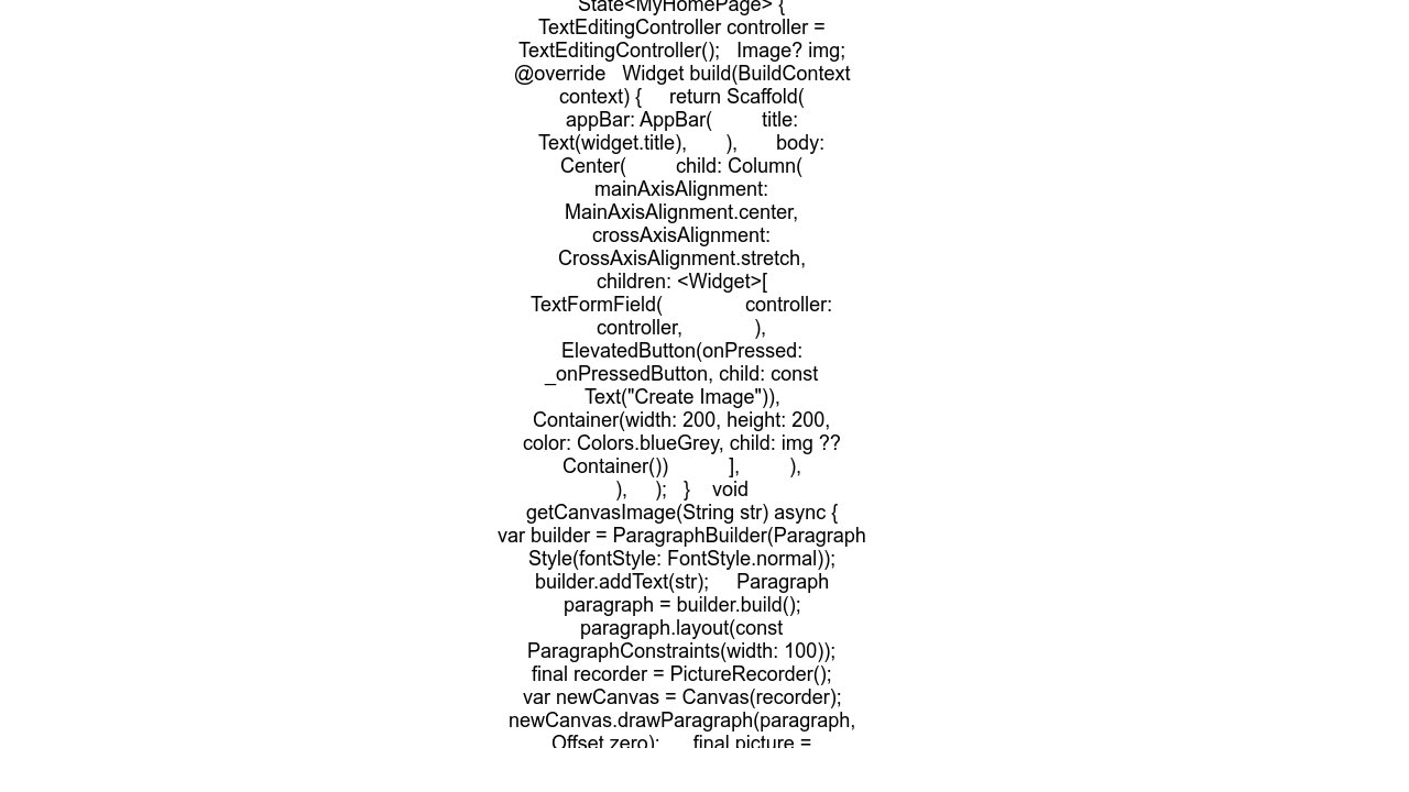 Is it possible to create image from Text in Flutter