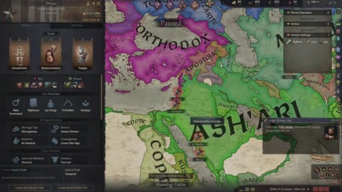 The Sheikh of Druze EP 1 (Crusader Kings III) Advanced Difficulty Character.