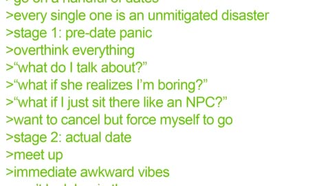 Never Had First Kiss - Greentext Story