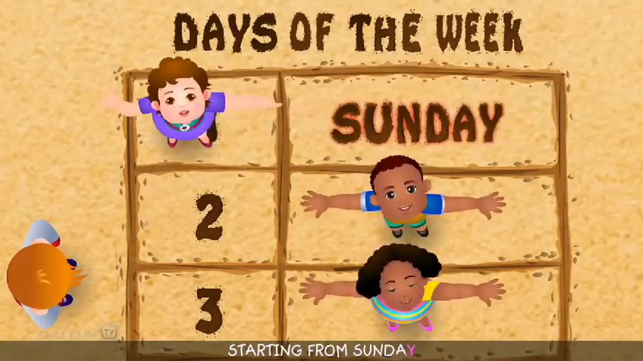 7 Days of the Week Song | Educational Nursery Rhyme for Children.