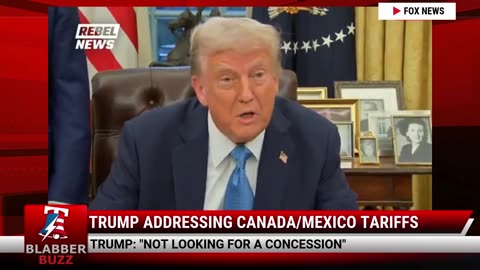 Trump Addressing Canada/Mexico Tariffs