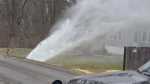 Police Respond To Burst Water Main