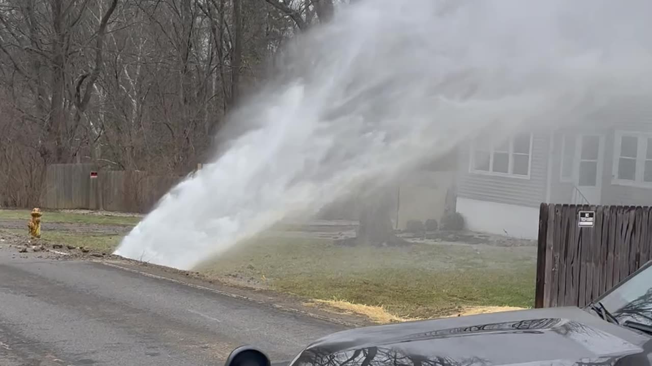 Police Respond To Burst Water Main