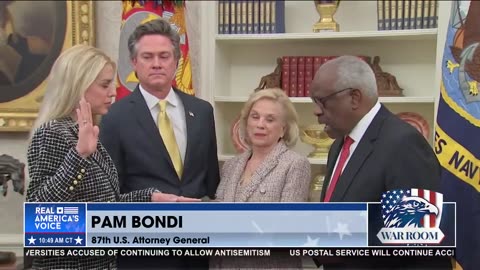 PAM BONDI OFFICIALLY SWORN IN AS U.S. ATTORNEY GENERAL