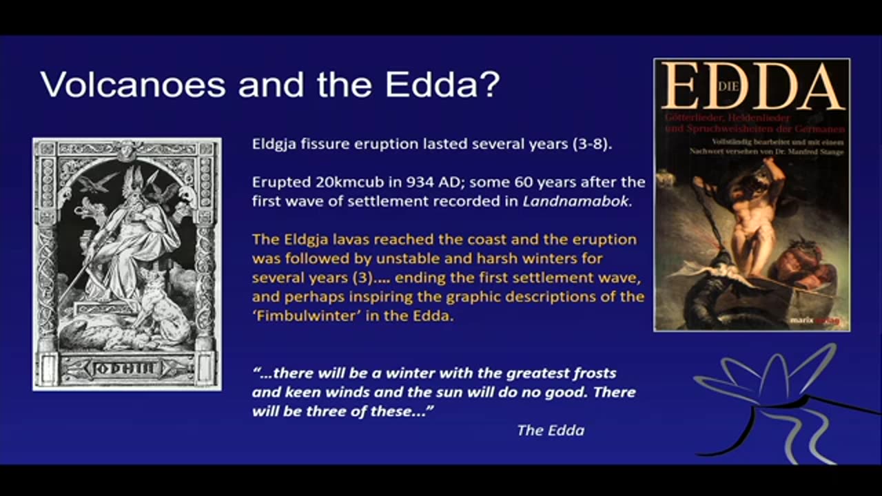 *VOLCANOES shaped NORDIC MYTHOLOGY* - ICELANDIC Fissure Eruptions in the *EDDA*