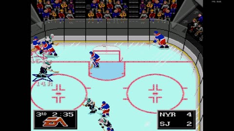 NHL '94 Franchise Mode 1992 Regular Season G22 - Len the Lengend (SJ) at Richter (NYI)