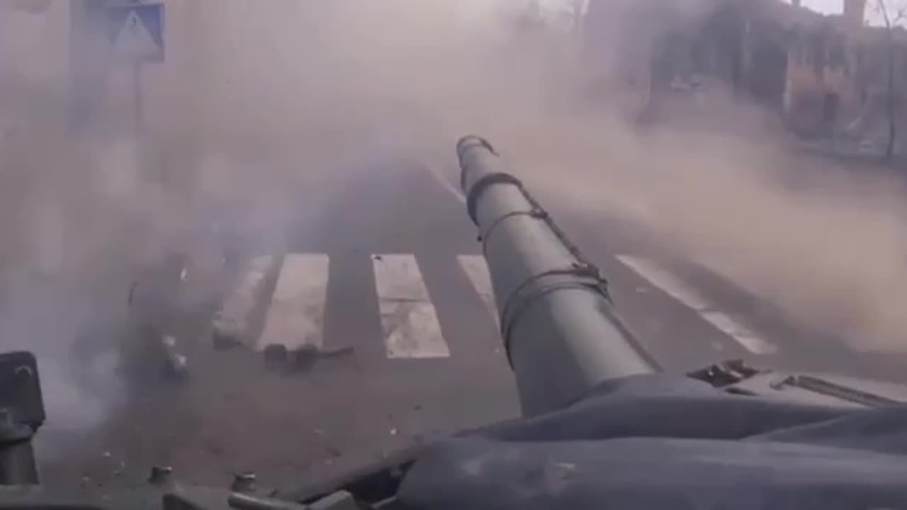 Russian Tank and BTR POV: Intense War Footage