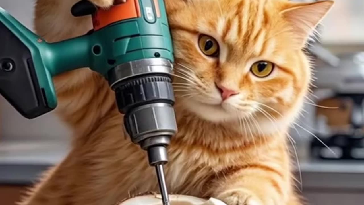 Cat cooking show