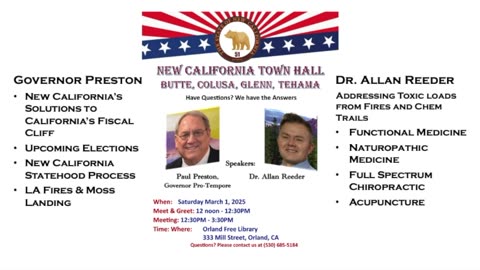 New California Town Hall in Orland