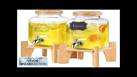 VEVOR Beverage Dispenser 1 Gallon Drink Dispensers for Parties2PC Glass Juice Dispenser Review